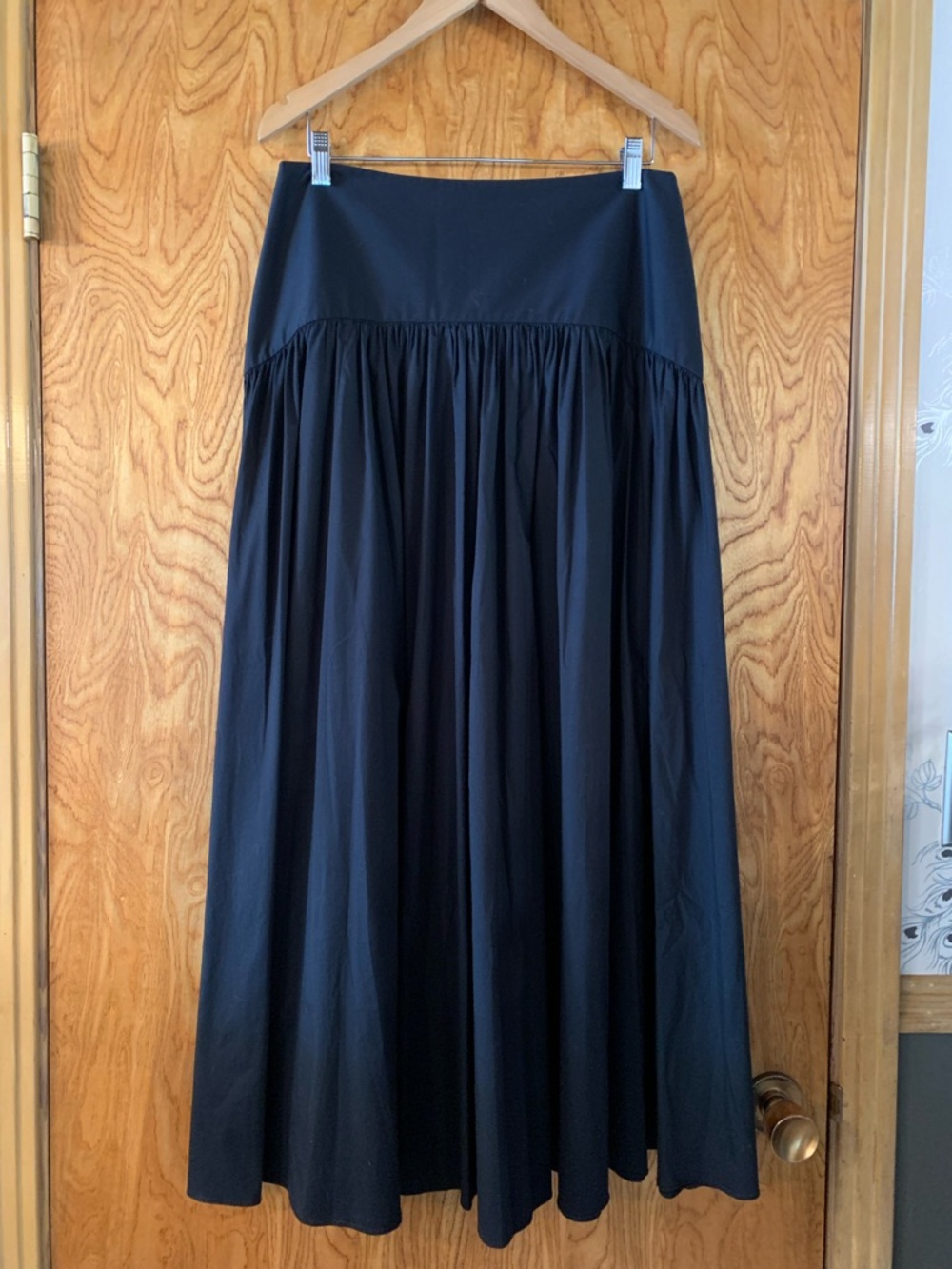STAUD Black Maxi Skirt